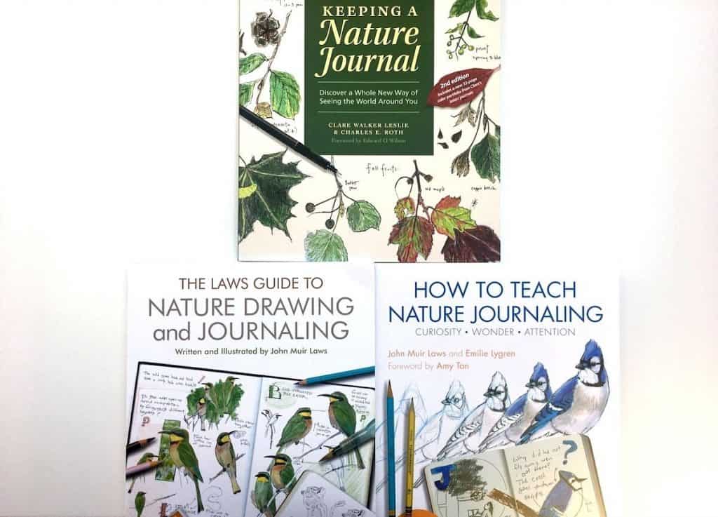 Nature Journaling Books by Clare Walker Leslie and John Muir Laws for Montessori Primary Curriculum