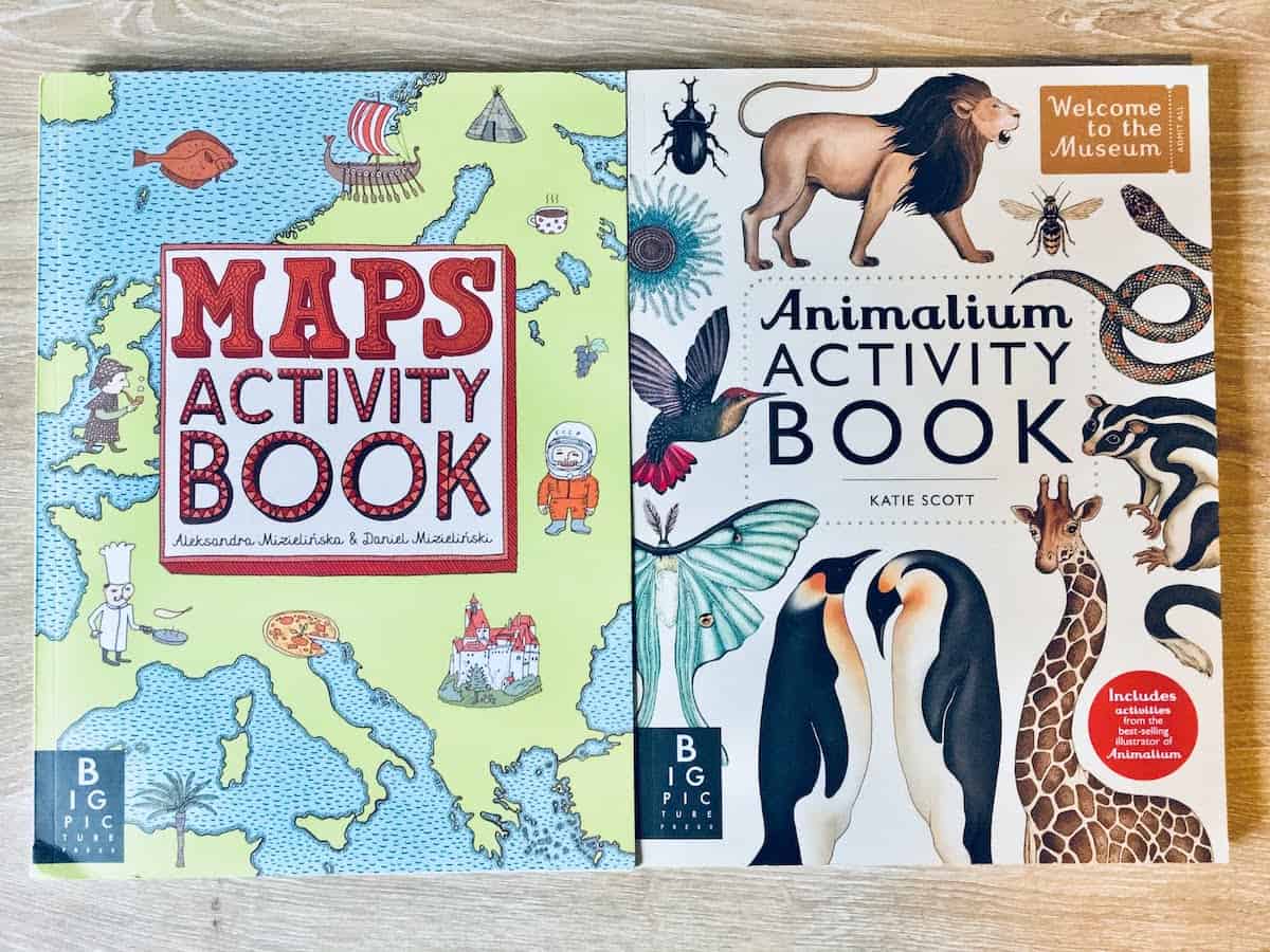 Maps and Animalium Activity Books