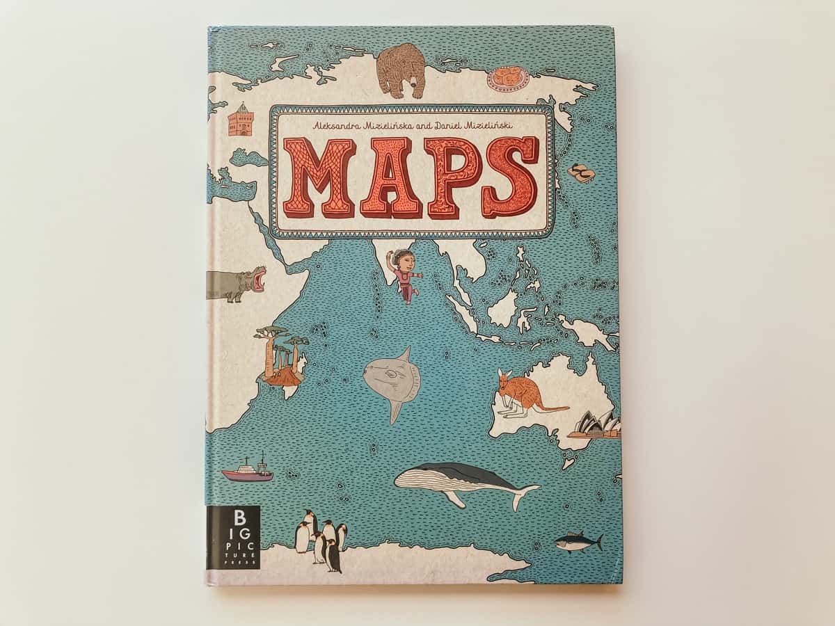 Cover of Maps by Aleksandra Mizielińska and Daniel Mizieliński