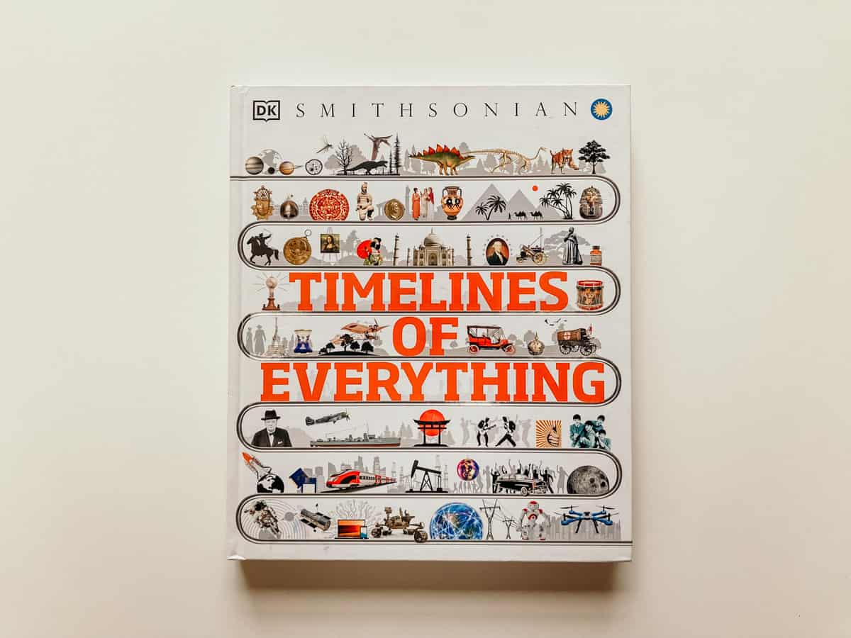 Cover of Timelines of Everything by DK and Smithsonian