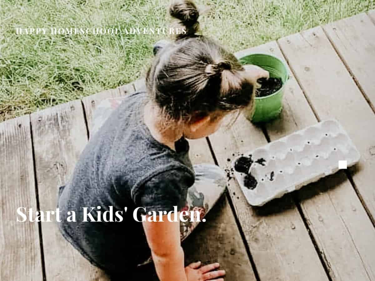 optin image for starting a kids' garden series