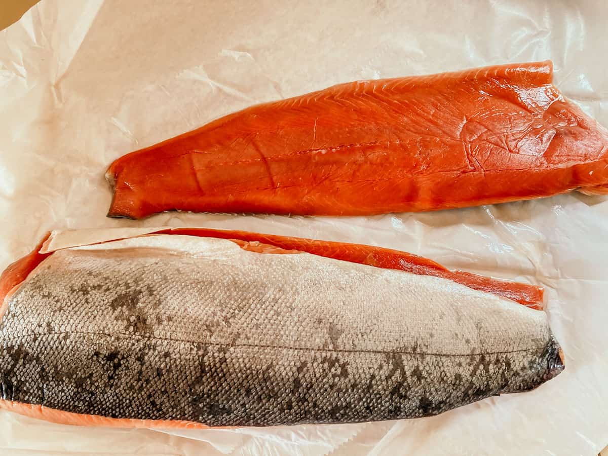 2 large salmon filets