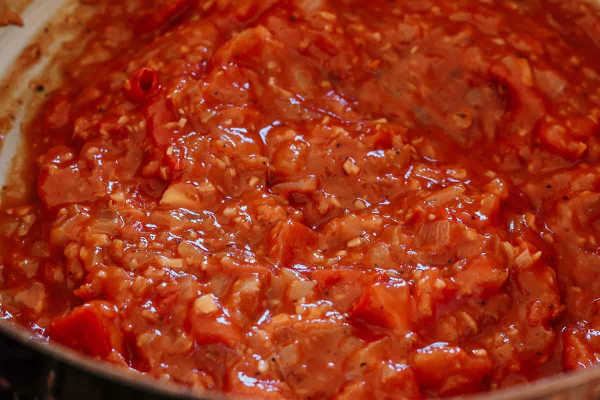 closeup of West African piri piri sauce
