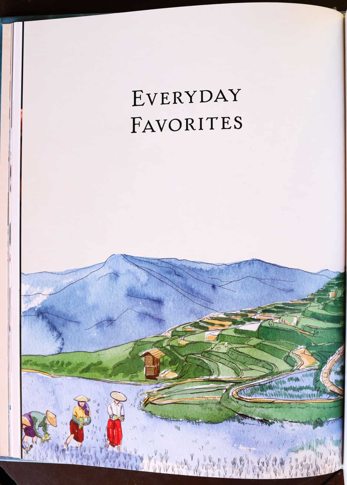 illustration for Everyday Favorites section of The Simple Art of Rice cookbook
