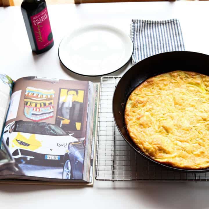 Slow Food, Fast Cars, egg frittata, and balsamic vinegar
