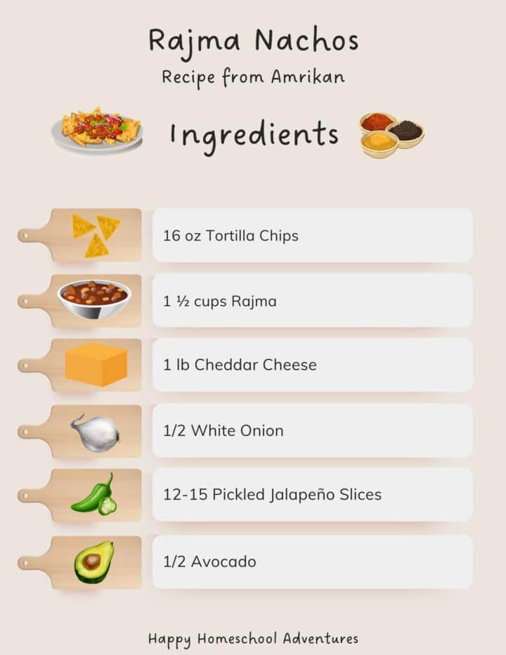 Rajma Nachos illustrated ingredient snippet
