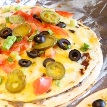 homemade Mexican pizza from Amrikan