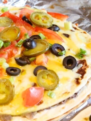 homemade Mexican pizza from Amrikan