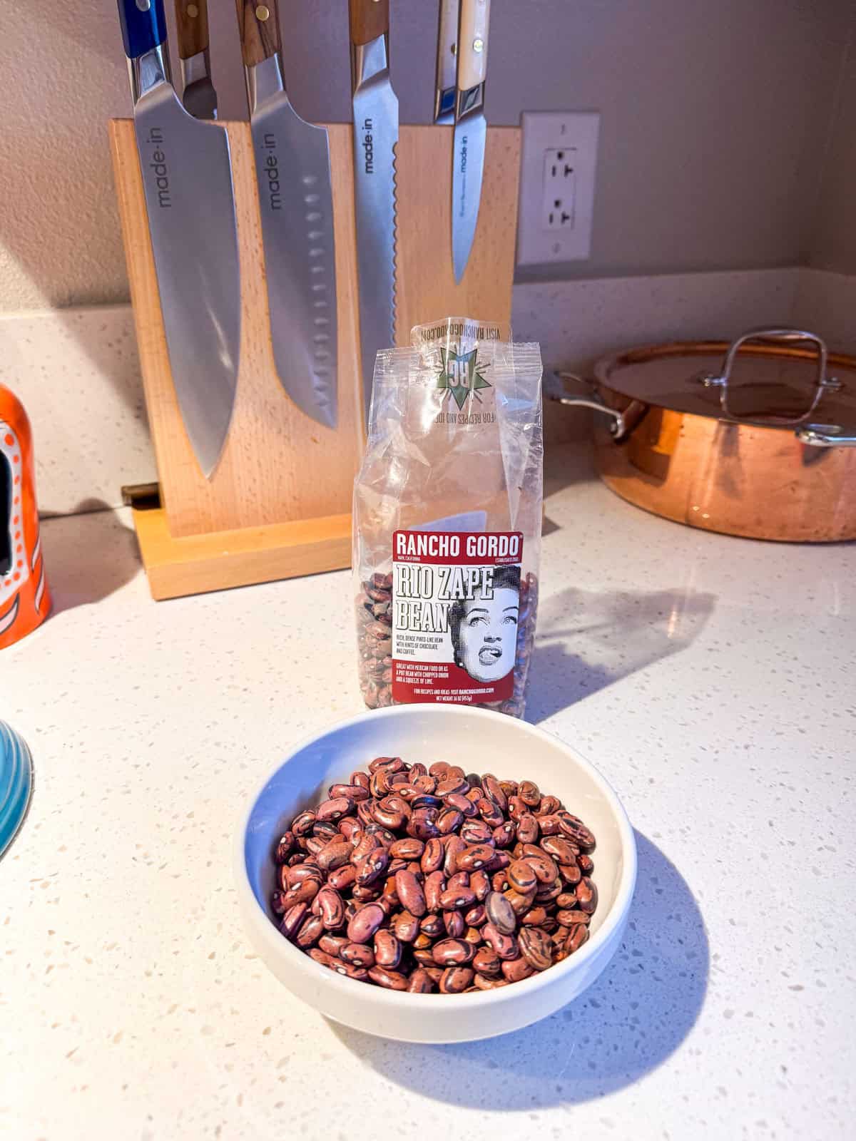 Rio Zape beans in a bowl and in the package