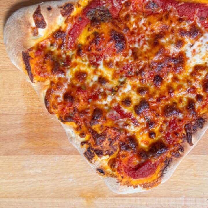 Katalina's triangle-shaped new york pizza