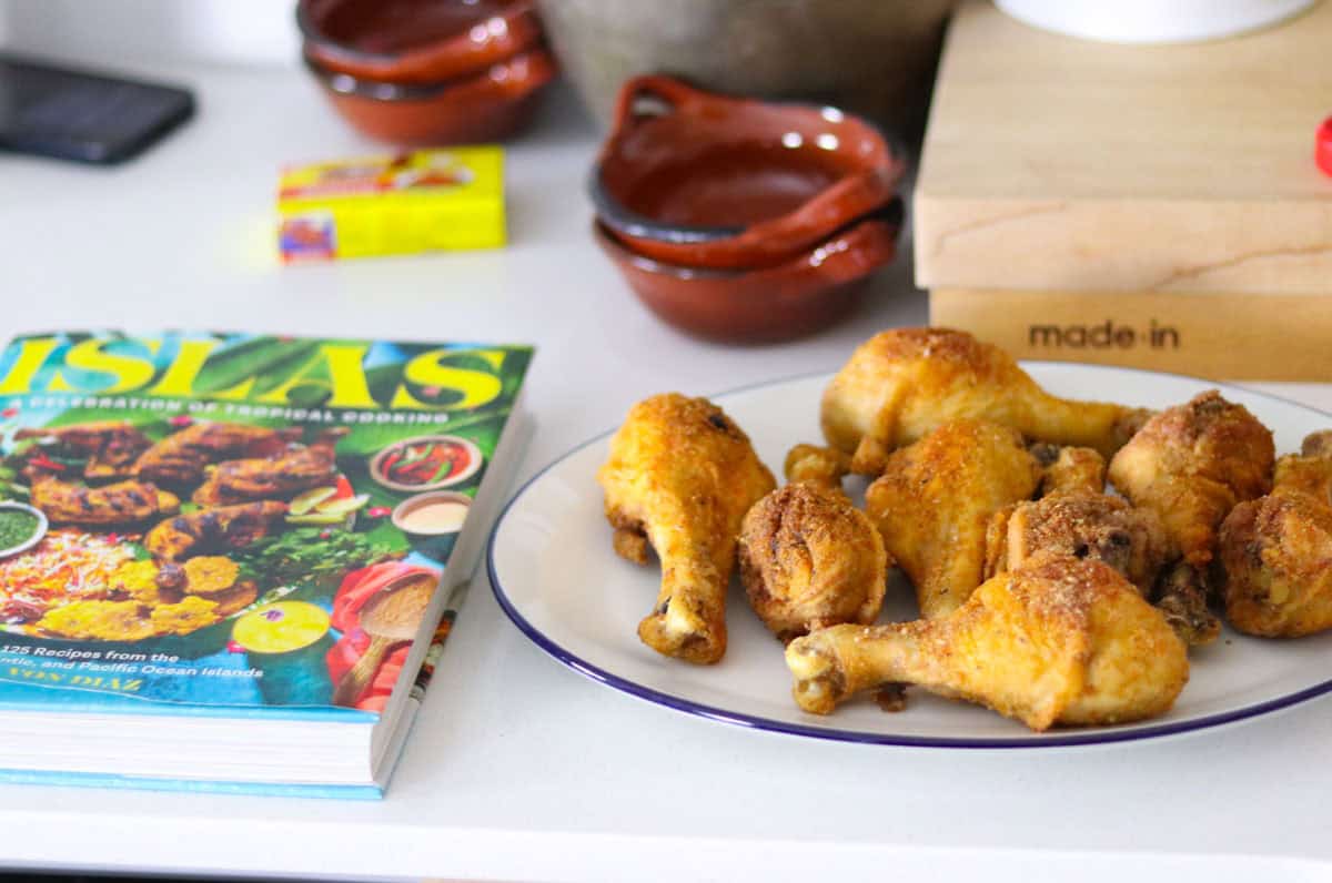 Islas cookbook and plated JoJo-Ala/ATL Lemon Pepper Chicken Wings