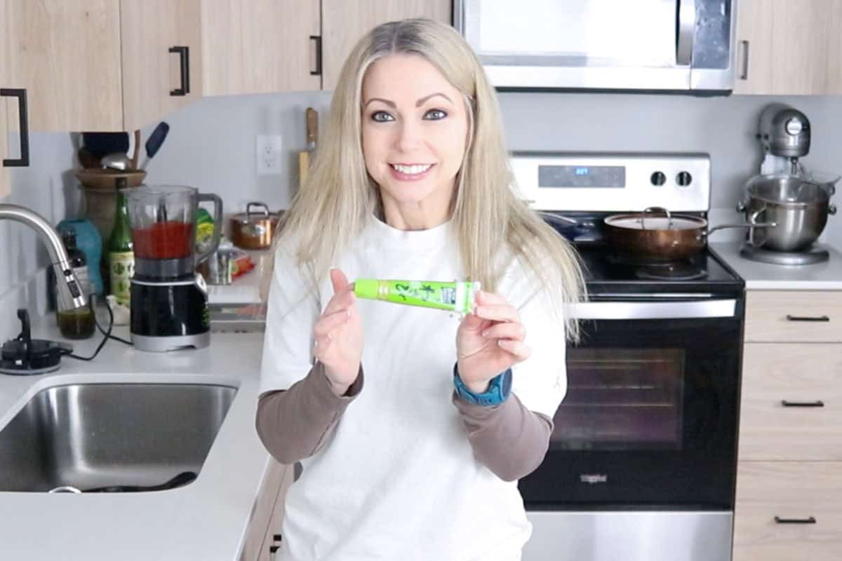 Kristin is holding wasabi