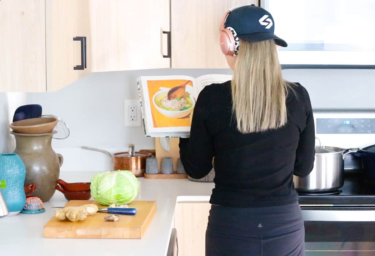 Kristin is looking at Lion's Head Meatballs from Made Here cookbook