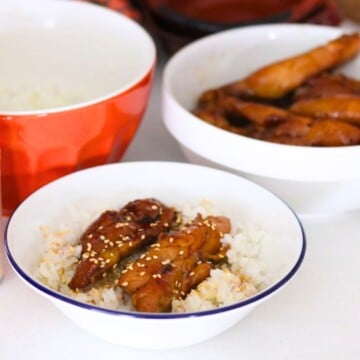 Korean Chicken Teriyaki in a bowl