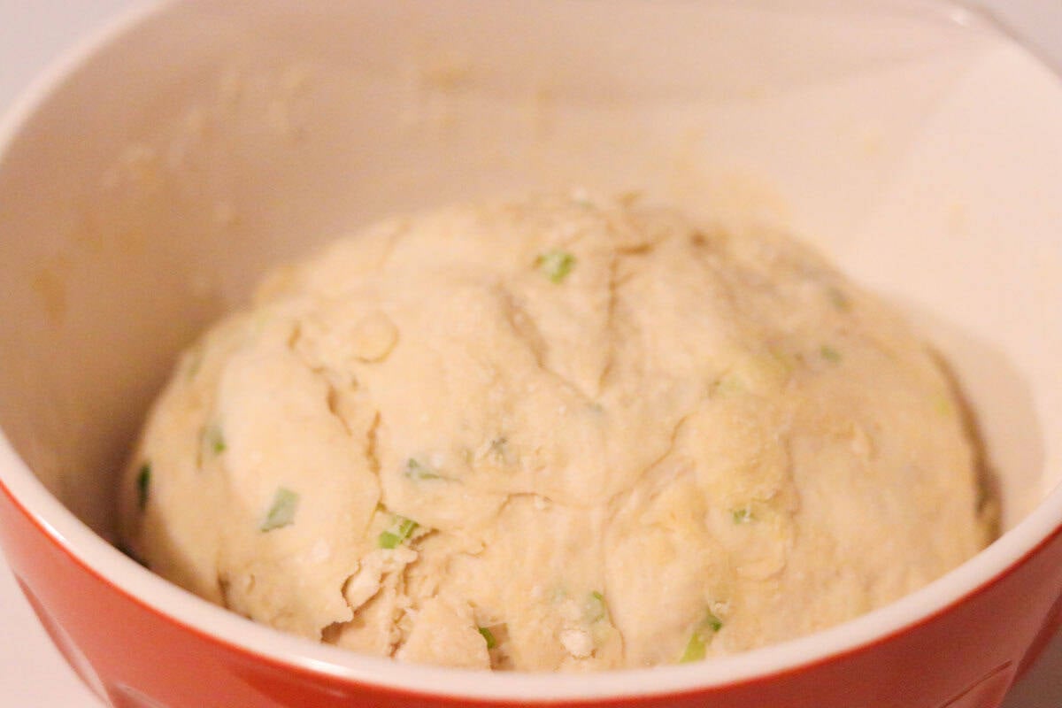 dough in a bowl