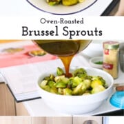 Sweet & Sticky Oven-Roasted Brussel Sprouts are caramelized Brussels sprouts - a Belgian ingredient - with an Asian persuasion from Veg-Table cookbook.