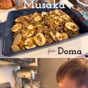 The Ultimate Musaka from Doma is satisfying layers of meat, potatoes, and eggplant that will feed the masses.