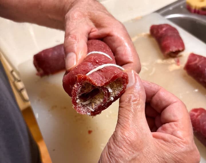 tying braciole