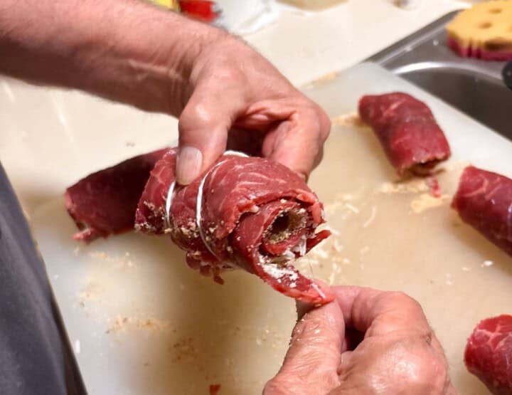 tying braciole