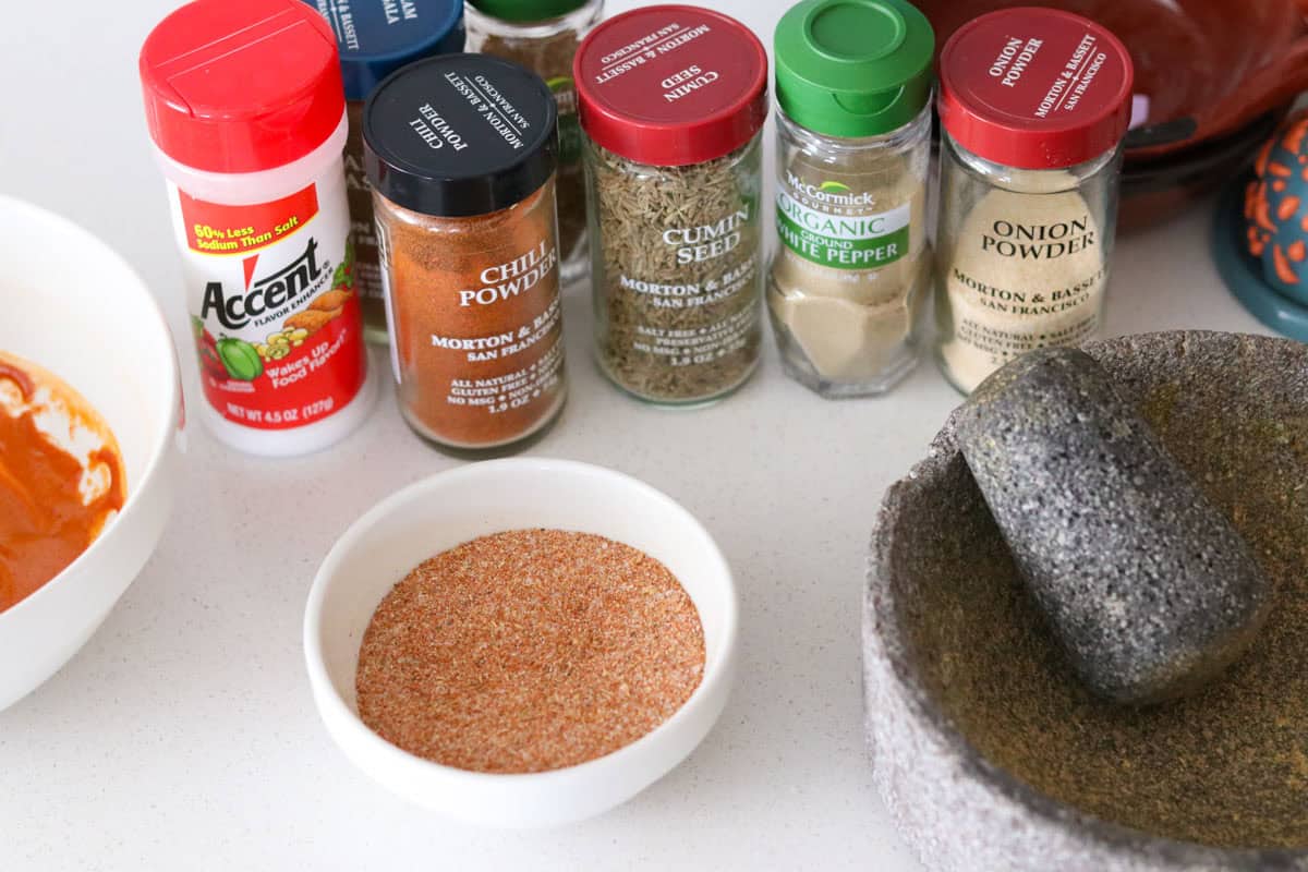 Ingredients for making the chilli-mango sprinkle