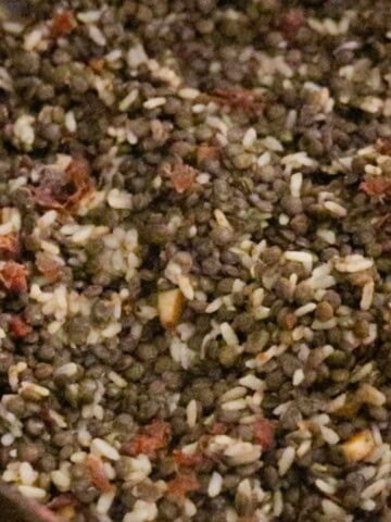 rice and lentil soup from An Italian Feast