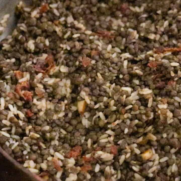 rice and lentil soup from An Italian Feast