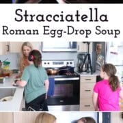 Stracciatella or Roman Egg-Drop Soup is a flavorful soup of "little rags" that will satisfy us so we can focus on our time together. Plus, it's fun to say stracciatella.