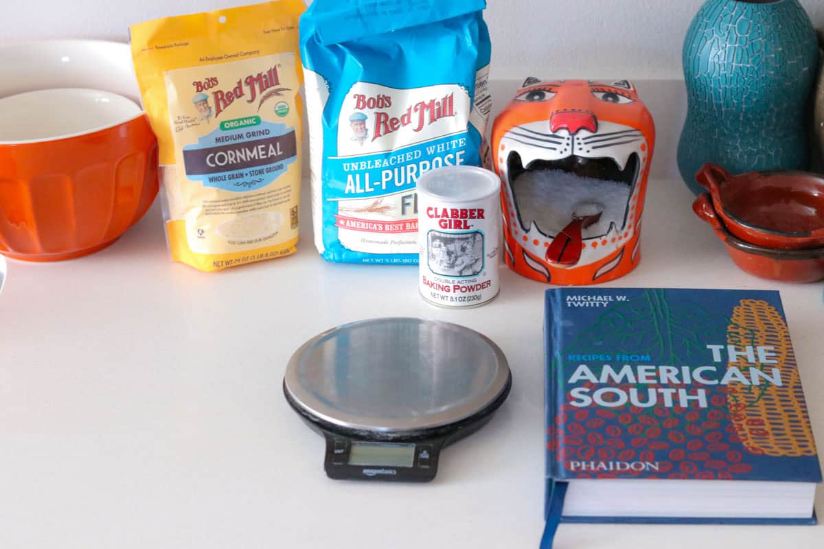 dry ingredients for making corn dumplings from Recipes from the American South