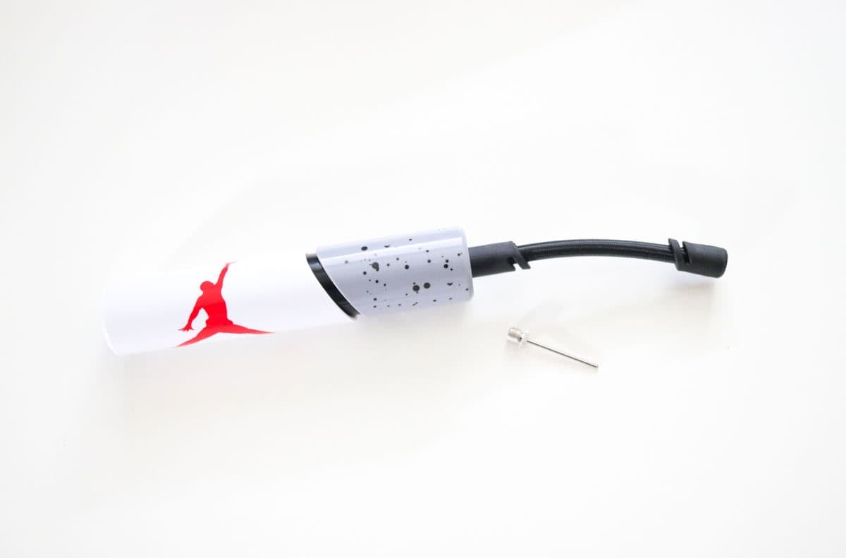 Jordan basketball pump with a needle