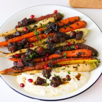 urfa chilli carrots with salted chai yogurt and dates from Mother Tongue