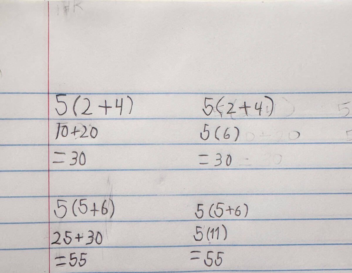 Math practice worksheet with addition problems for homeschooling.